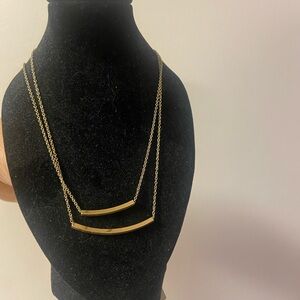 Elegant Gold Bar Necklace